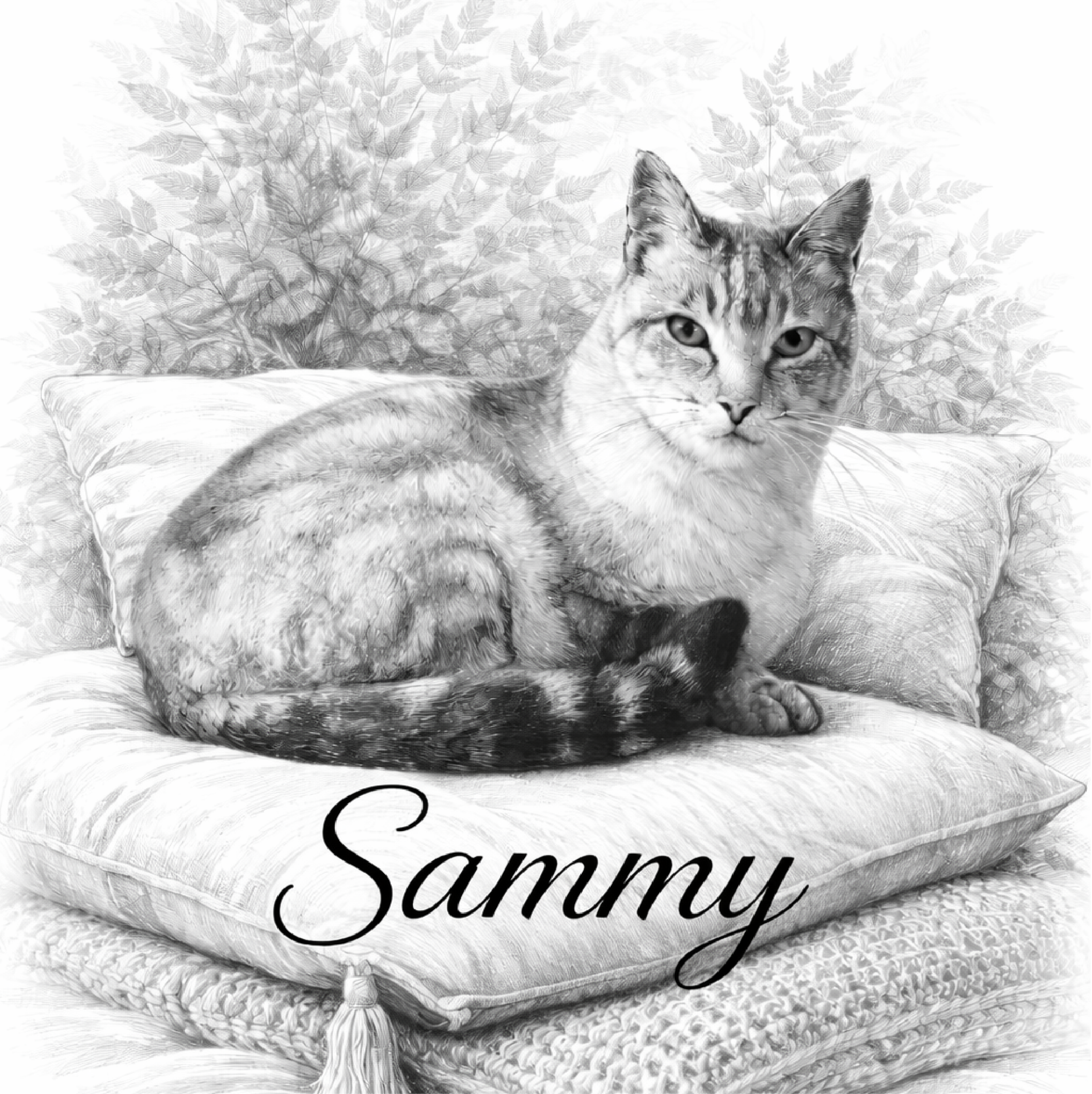 Sammy engraved tile